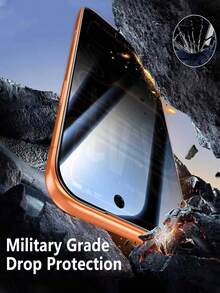 2 Packs Compatible With Iphone 17 Pro Max 17 17Air 17Pro 16 Pro Max 16 Pro 16 16 Plus 15 Pro Max 15 15 Pro 15 Plus 14 Pro Max 14 Pro 14 14 Plus 13 Pro Max 13 13 Pro 12 11 Xs Xsmax Xr Privacy Screen Protector , Military Grade Shatterproof, 9H Hardness, Anti-Spy Tempered Glass, Full Coverage Protection - Black - View 7