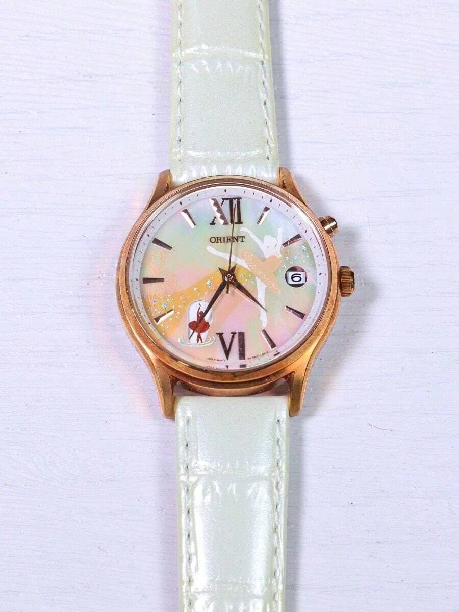 Orient Women's Elegant Quartz Watch With Date Display And Roman Numerals, Rainbow Dial Rose Gold Fashion Dress Watch With Leather Strap - Multicolor - View 1