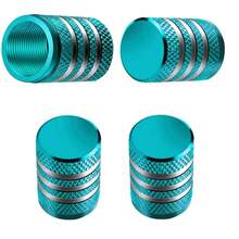 Tapas para vástago de válvula de neumático, juego de tapas de válvula de neumático de aleación de aluminio duradero, cubiertas universales para vástago para automóviles, camiones, motocicletas y bicicletas B1MJ - Estilo A - Naranja - Ver 16