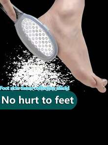 重型不锈钢专业足部刷和老茧去除器 - 厚薄两用死皮去除器，带安全防护罩、手柄和刮刀，适用于皲裂的脚后跟和拇外翻 - 家用足部护理/无痛送货礼品，足部护理工具，足部按摩器，足浴配件 - A - 查看 3