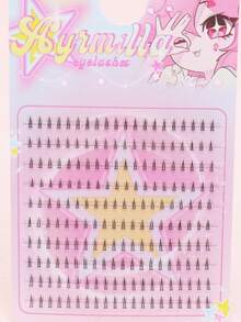 80 Clusters Of Brown Fox Style Diagonal Flying Long Tail Design, Falling Tail Manga Eyelashes, Fake Eyelashes, Fox Friends, Thick Roll Fishing Style Party, Daily Cosplay, Wholesale Fashionmakeup Tools - C - Xem 2