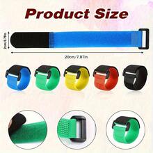 10pcs Heavy-Duty Reusable Cable Organizer Straps - Multi-Color (Red, Black, Green, Blue) Quick-Release Buckle For Home & Office Storage, Electronic Device Tool Organization, Cord Management, Cable Organizer For Desk, Desk Organization, Sleek Design - Multicolor - View 3