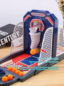 桌面篮球投篮游戏套装 - 包括 2 个篮球架和 10 个迷你篮球，趣味快节奏游戏，桌面篮球街机游戏 - 彩色 - 查看 6