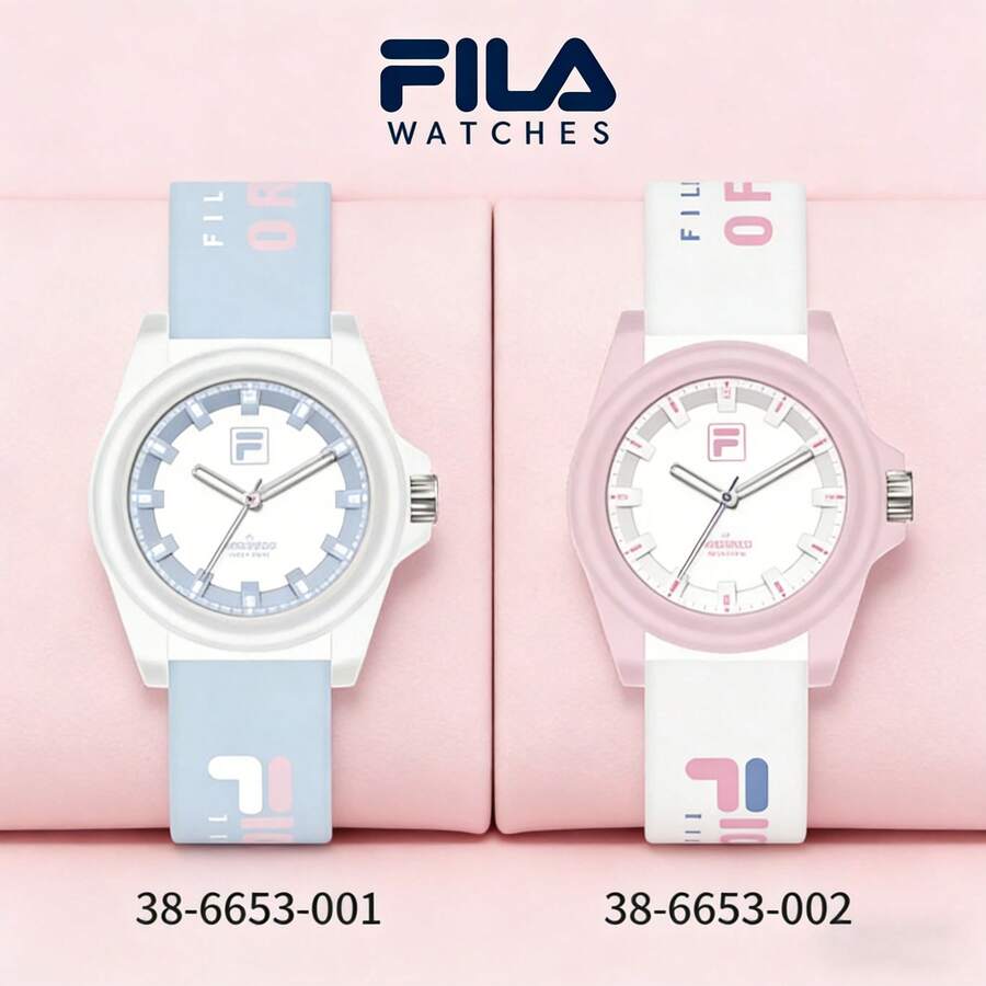 FILA FLS38-6653 Women's Sports Quartz Watch, Jelly-Like Design, Silicone Strap, Waterproof And Sweatproof, Stylish Campus Wear Item - Multicolor - View 1