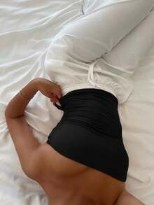 Áo camisole cơ bản không dây gợi cảm dành cho nữ cỡ lớn Vaiaye, màu trơn thời trang, co giãn, ôm sát, phù hợp cho mọi mùa, lý tưởng cho ngày Valentine, màu đen mùa hè. - màu đen - Xem 10