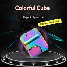 5个锌合金魔方 - 创意魔方设计，EDC减压玩具，优质金属，缓解焦虑 - 彩色 - 查看 5