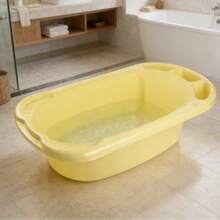 Wanna plastikowa 90 x 51 x 23 cm / Wanna do użytku domowego w losowym kolorze / Głębsza i większa wanna (losowy kolor) - Jeden rozmiar pasuje do wszystkich - Zobacz 8