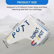 Golf Club Head Cover - White - View 2