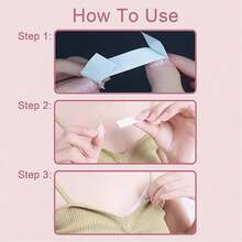 100 Strips Women's Clear Waterproof Strong Adhesive Double Sided Fabric Tape No Slip Wardrobe Invisible Transparent Fashion Body Tape To Secure Clothing Lingerie Dresses For Daily Travel Wedding Party, Body Tape, Boob Tape, Daily Wear And Special Events, Spring Outfits For Women, Travel Essential - 1 - 查看 3
