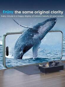 1pc Apple Mobile Phone Full Screen HD Anti-Drop Tempered Glass Protective Film For IPhone 17 17 Pro 17Promax 16 Pro Max 16 16 Pro 16 Plus 15 Pro Max 15 15 Pro 15 Plus 14 Pro Max 14 Pro 14 Plus 14 13 Pro Max 13 13 Pro 12 11 Protective Film - Clear - View 5