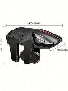 游戏手柄 1 对手机游戏手柄扳机键，六指灵敏射击瞄准按钮，适用于智能手机游戏，符合人体工程学的手机游戏手柄，适用于 iOS 和安卓系统，春季生日礼物 - 黑色 - 查看 8