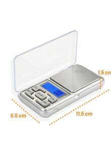 Archy Bascula Gramera 0.1g a 500 gramos Balanza de Bolsillo Digital Pantalla LCD Portátil Gramera con sensor de precisión, resistente y ligera Joyeria Oro Relojeria - Multicolor - Ver 4