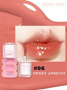 GOGO TALES High-Gloss Lip Gloss, Transfer-Resistant & Long-Lasting, Creates Moisturized Lip Effect, Nourishing Lip Balm, Suitable For Students, Dates, And Natural Daily Makeup - #06 Sweet April - View 2