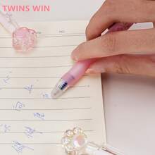 3/6支装创意可擦凝胶笔，书写流畅，出墨均匀，防晕染，速干，适合女性使用，学校及办公用品 - 貓爪 - 查看 2