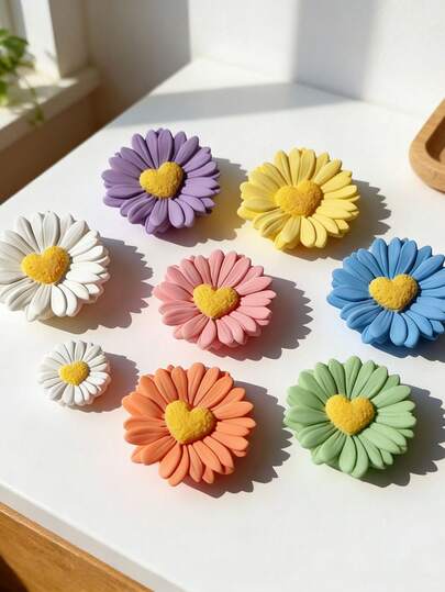 1pc Silicone Heart Daisy Candle Molds | Large Hole-Free, Aromatherapy Candle And Soap Molds For Home Decor, Ideal For Birthdays, Valentine'S Day, Mother'S Day, Weddings