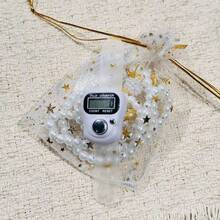 1011 Bolsa de caramelos talla grande reciente, Contador electrónico manual, Contador LED, Anillo contador de dedos con botón, Anillo contador, Contador de recuento, Esencial para Dubái, Oriente Medio, Oración musulmana - Multicolor - Ver 3