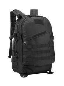 Mochila Tactica Gran Capacidad 40L Uso Rudo Impermeable de Uso Rudo, Mochila para Senderismo al Aire Libre - Negro - Ver 6
