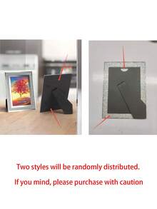 闪光玻璃相框，适用于照片、海报、房间装饰、情人节礼物、收纳盒，经典欧式风格，竖款长方形设计，饰以精致细节，可壁挂或桌面摆放，适用于婚礼、家居、办公室、客厅或生日礼物，坚固耐用，外观优雅。 - 彩色 - 查看 11