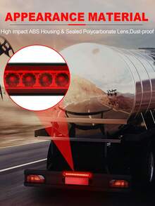 2pcs Car Side Lights, LED Light Strips, Edge Lights, Car Modifications, Red Lens Lights, Auxiliary Lights, Suitable For Various Car Models - A - View 7