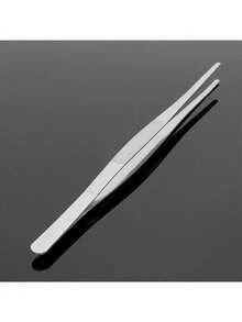 12 Inch 30cm Silver Stainless Steel Long Food Tongs Straight Tweezers Kitchen Tool - Default - View 2