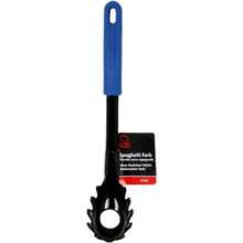 Nylon Pasta Fork For Spaghetti Cooking And Serving Blue Black Kitchen Utensil - 1 - View 3