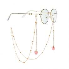 1/2pc Eyeglasses Chain, Fashionable New Butterfly Bead Eyeglasses Chain, Colorful Butterfly Sunglasses Chain. - Bươm bướm - Xem 7
