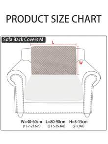 1pc Modern Minimalist Plush Sofa Slipcover, Non-Slip Durable Elastic Cover, Machine Washable Pet-Friendly, Suitable For Living Room & Bedroom, All Seasons - Snow Bud - Light Grey - View 15