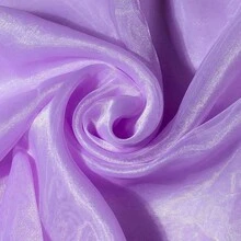 1pc Semi-Transparent Organza Fabric, Suitable For Wedding, Birthday Party Dress, Headpiece DIY, Pre-Cut Material - Multicolor - View 48