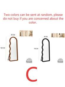 160x60cm Full Length Floor Mirror / Hanging Wall Mirror, Multi-Color Random, 5 Styles Available - C - View 12