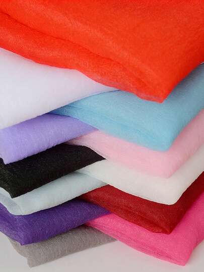 1pc Bubble Chiffon Fabric, Breathable Skin-Friendly Crinkle Texture, Suitable For DIY Spring/Summer Shirt & Dress Sewing