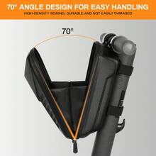 Frontkorbtasche,E Scooter Tasche,3L/4L Große Kapazität Roller Tasche,Fronttasche,Lenkertasche für Elektroroller wasserdichte, Vordertasche mit Eva Hard Sell - 3L - Übersicht 5