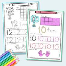 Numbers Practice Workbook – Number Tracing And Writing With Counting Activities, Number Order Exercises And Simple Math Tasks, Clear Practice Pages, Builds Number Recognition, Hand Control And Early Math Confidence - Numbers Workbook - View 10