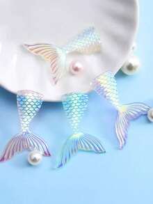 20/50/Pcs 透明樹脂配件美人魚尾DIY材料裝飾 - 多色 - 查看 1