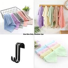 Cute Bear & Flower Embossed Bath Towel - Soft Absorbent Coral Fleece Face Towel, Adult Hand Towel, Double-Layer Gauze Small Towel, Ultra-Soft Washcloth, Suitable For Bathroom & Cleaning, Premium Gift Towel, SPA Towel, Face Towel, Towel, Luxury Bath Towel, Wedding Season Gift, Mother's Day Gift, Father's Day Gift, Gift For Family And Friends - Multicolor - View 12
