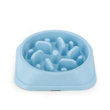 Jungle-Themed Slow Feeder Dog Bowl - Non-Skid Pet Puzzle Bowl Dogs & Cats, Anti-Choke Anti-Bloat Food Dish Fast Eaters, Fun Interactive Feeder Mental Stimulation & (Assorted Colors) JJEV - 藍色 - 查看 9