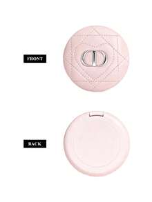 Christian Dior Cute Pink Diamond Heart Shaped Round Compact Makeup Mirror, Y2K Fashion Style, Portable & Foldable, Suitable For Office Makeup, Girlfriend Afternoon Tea, Holiday Gift - Pink - View 5
