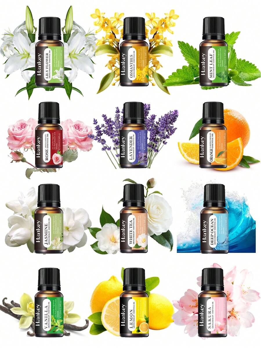 10ml 芳香療法精油 DIY 香氛石膏裝飾品 香氛蠟燭 手工皂 加濕器 花香精油 - 10ml-new - 查看 1