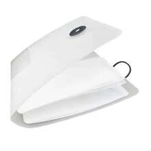 Bolsa organizadora elegante para DVD, estuche para 12 discos con hebilla, caja DVD para discos construcción PP con novedad C8ZZ - blanco transparente - Ver 10