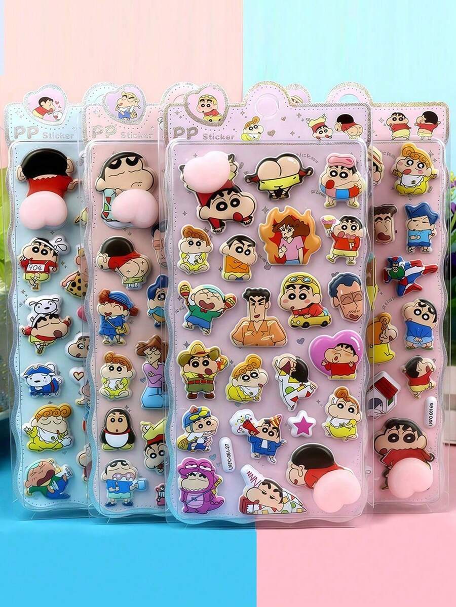 Hình dán hoạt hình 3D Crayon Shin-Chan. Đây là hình dán trang trí dập nổi, chống thấm nước. Bạn có thể dán lên ốp điện thoại, máy tính xách tay, hành lý, cốc, ván trượt, sổ tay, đàn guitar và các vật dụng khác để trang trí. Rất phù hợp để sử dụng hàng ngày và cũng có thể là quà sinh nhật hoặc quà tặng tựu trường cho trẻ em. - Nhiều màu - Xem 1