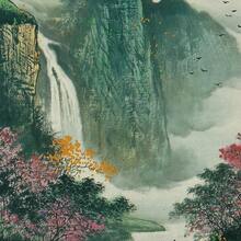 Prints Chinese Scroll Hanging Japanese Wall Art Decor Home - 南方之春 - 查看 7