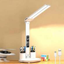 College Dormitory Study Desk Lamp Eye Protection Plug-In Bedside Lamp Reading And Multi-Functional Pen Holder Lamp For Bedside Cabinet And Desk, Protects Eyes - 3 Colors Of Light - View 1