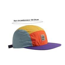 Casual Japanese Style-Hop Hats 5 Panel Quick-Drying Flat Brimmed Baseball Cap Breathable Sunscreen Hat Unisex - 紫色 - 查看 9