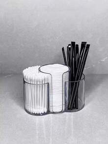 3-In-1 Bathroom Vanity Wipe Organizer, Bathroom Wipe And Makeup Pad Holder, Vanity Cotton Swab, Makeup Pad, And Dental Floss Holder. - Multicolor - View 8