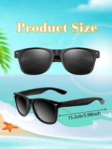 3pcs Retro Party Glasses - Variety Of Classic Wide Frame Glasses, Lightweight PC Material, Matte Black Style, Suitable For Costume Parties, Weddings, Photo Shoots, Unisex, Event Gifts, Fashionable - Multicolor - View 6