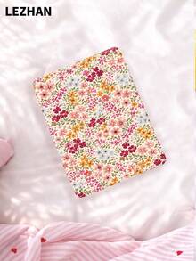 1 件装花卉图案平板电脑保护套，带笔槽，防震，三折式支架保护套，兼容 iPad 10.2 英寸、iPad Pro 11 英寸（2021/2020/第十代）、iPad (A16) 11 英寸（第十一代，2025 年）、iPad 第八/九/十代、Galaxy Tab A8 10.5 英寸（2022 年）、Matepad 10.4 英寸/Tab，浪漫礼物 - 彩色 - 查看 3