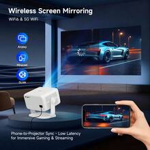 Magcubic 2026 Smart Projector Android 14 With Voice Assistant Voice Assistant Native1080P And Support 8K Full HD 1GB RAM+8GB ROM Storage Rotation Portable Brightness Projector - UK Plug(220-240V) - View 9