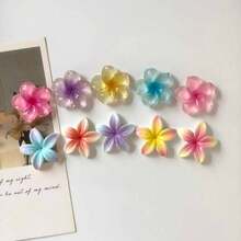 5/6/10pcs Cute Flower Fridge Magnets, Colorful Cartoon Style Refrigerator Decor - Durable Resin Material, Kitchen And Office Accessories - Fun Whiteboard Magnetic Stickers And Gift Set, Mother's Day, Birthday, Party Gifts - Multicolor - View 4