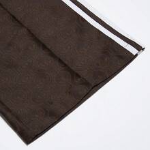 Adidas 女士针织直筒裤，休闲运动时尚日常穿着，春秋季 - 棕色 - 查看 3