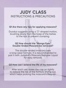 JUDYDOLL 二合一双头睫毛膏，6.5克，橙花双头睫毛膏，防水，纤长，卷翘，防晕染，放大双眼，二合一约会/送礼彩妆，小众，惊喜，新品，清新，独特，送给朋友、女朋友、时尚女性的礼物，婚礼必备，婚礼宾客，单身派对，淑女妆，自然通勤妆，甜美妆，健康光泽妆，约会妆 - 黑色 - 查看 6