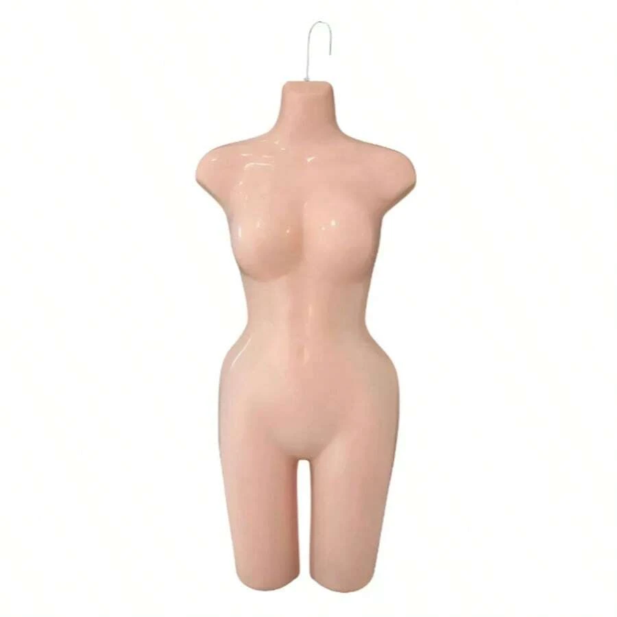 Maniquí Dama Pierna Larga Tipo Busto Completo | Maniquí Exhibidor Femenino con Pierna Larga Disponible en 4 Colores Blanco, Negro, Beige y Plata, Ideal para Vestidos, Pantalones, Lencería, Ropa Interior, Trajes de Baño y Exhibición Profesional en Tiendas, Boutiques y Escaparates - carne - Ver 1